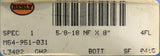 Besly 5/8-18 NF X 8" Plug Hand Tap 4 Flute HS GH2 M54-951-031 L-3402-1503