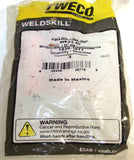 2 pk Tweco WS23-50 1/2" Thread-On Weldskill MIG Welding Gas Nozzles (1230-1011)