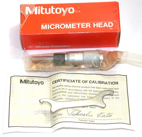 Mitutoyo 148-104 0-13mm .01mm Micrometer Head w/Cert. NIB