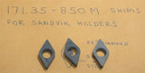Lot of 3 New Sandvik 171.35-850M Insert Shims