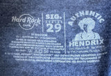 Hard Rock Cafe Men's Jimi Hendrix Graphic London Graphic Navy Shirt Size Medium