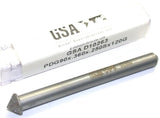 GSA D10263 90° .360" OD 1/4" Shank 120 Grit CBN Grinding Wheel