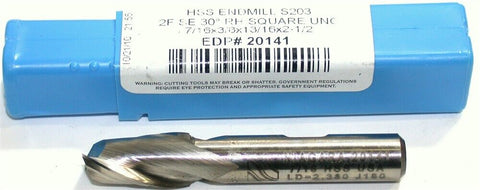 Niagara 20141 13/32" diameter Single End 2 Flute HSS End Mill New