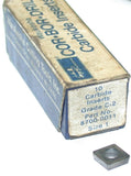Lot of 10 Waukesha 8700-0011 Cor-Bor-Dril Carbide Indexable Drill Inserts
