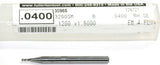 Fullerton 30965 .040" Diameter 4 Flute Solid Carbide Ball End Mill
