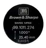 Brown & Sharpe 99.1011.274 Setting Master 1.000"