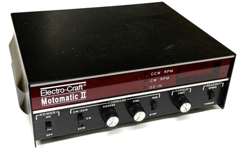 Electro-Craft Motomatic II MMII Servo Amplifier 115 Volts 9078-0120