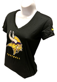 Nike Dri Fit Women's Minnesota Vikings Black Short Sleeve Shirt NFL T-Shirt XL