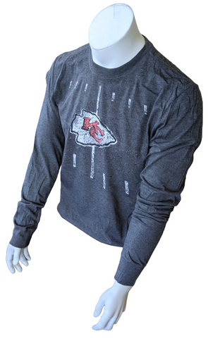 Nike NFL Team Apparel Men's Kansas City Chiefs Football Gray Long Sleeve Shirt