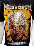 Anvil Men's Megadeth Endgame Graphic Black Short Sleeve Shirt Size Medium