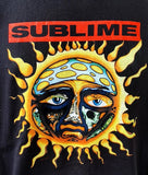 Anvil Men's Sublime Sun Graphic Black Short Sleeve Shirt Size Large