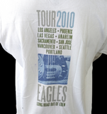 Anvil Men's Eagles 2010 Tour Long Road Out Of Eden White Short Sleeve Shirt L