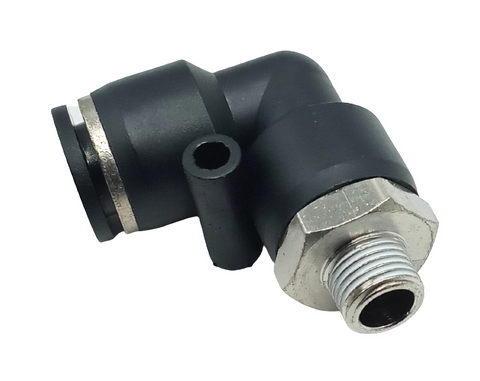 Lot of (5) Conek PL3/8-01 Male 90 Degree Elbow 3/8" Tube Push To Connect Fitting
