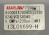 Asahi V2ALVCES8040 1.5" PVC Ball Valve 230 PSI 1 MPa