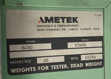 Ametek Mansfield R-30 5 Dead Weight Test Set (5) WG27 w/ Case