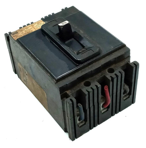 Federal Pacific Electric NEF433020 3 Pole Circuit Breaker 20A 480VAC