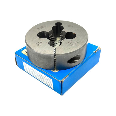 Greenfield Industries 23363 Carbon Steel Round Adjustable Die 2-1/2" OD x 3/4" W