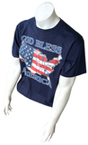 Fruit Of The Loom God Bless America Georgia USA Flag Graphic Shirt Size Large