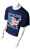 Fruit Of The Loom God Bless America Florida USA Flag Graphic Shirt Size Large