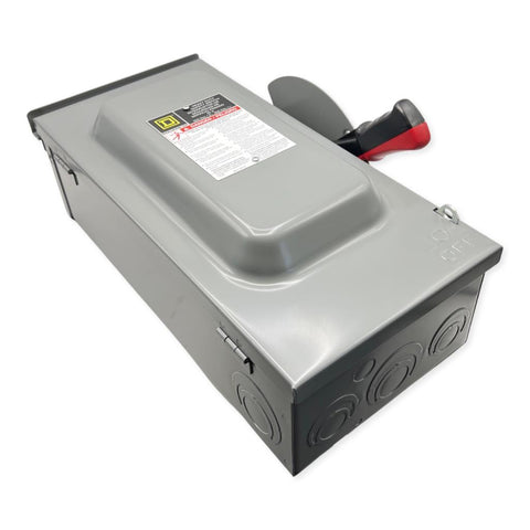 Square D HU362RB Heavy Duty Safety Switch 60A 600V Ser F05 Rainproof Type 3R