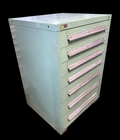 Stanley Vidmar 7 Drawer Industrial Tool Cabinet 30" x 28" x 44"