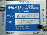 Mead Fluid Dynamics Model K325-20 Solenoid Valve 24VDC