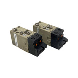 Lot of (2) SMC VJ114 Solenoid Valve 24VDC