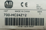 Allen-Bradley 700-HC24Z12 Miniature Ice Cube Relay 4 Pole 7A 12VDC 50/60HZ