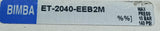 Bimba ET-2040-EEB2M Pneumatic Guided Cylinder 1/8" NPT 140 PSI