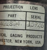Optical Gaging Products 422804 50X Projection Lens