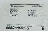 Allen-Bradley 889D-M4AC-5 4-Pin Male DC Micro Straight Cordset 16.4FT.
