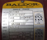 Baldor VL1301 Single Phase Industrial Motor .33HP 115/230V 1725RPM 60HZ