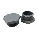 Lot of (2) IDEX 2" SCH80 Threaded Cap ASTM CPVC