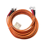 Lot of (3) Duplex ST/SC Fiber Optic Patch Cord 3M Jumper Cable