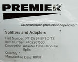 Premier PT-DB9F-8P8C-TS Modular DB9F Data Adapter 8P8C