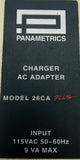 Panametrics Model 26CA Plus AC Charger Adapter For Model 26DL Ultrasonic Gauge