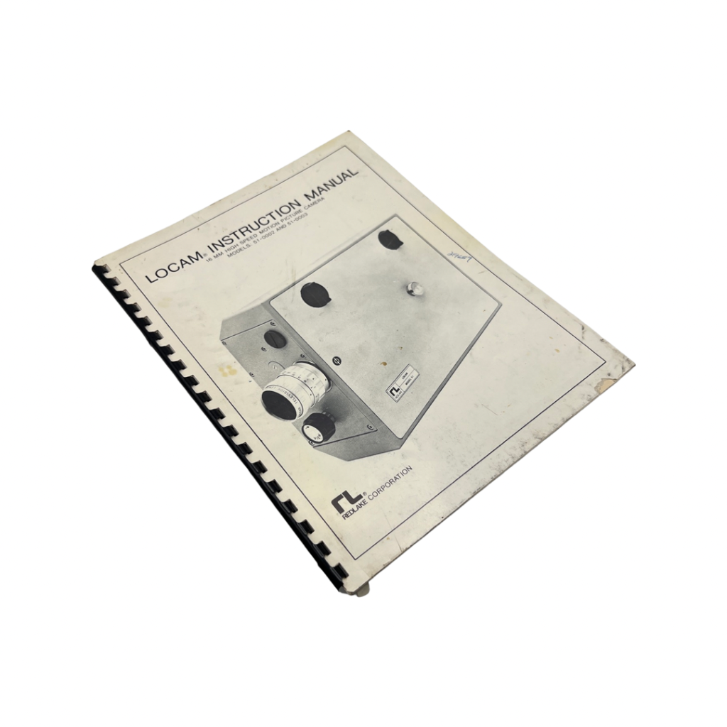 Locam Model 51-0002 & 51-0003 16mm High Speed Camera Instruction Manua