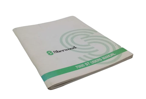 Sherwood 7000 ST Video Display Terminal User Manual