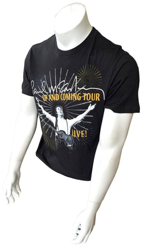 Men's Paul McCartney Up And Coming Tour 2010 Black Short Sleeve Shirt Size Large