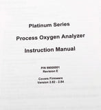 Delta F 99000001 Platinum Series Process Oxygen Analyzer Instruction Manual