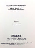 Sierra Series 830/840/860 Side-Trak & Auto-Trak Mass Flow Meters Operator Manua