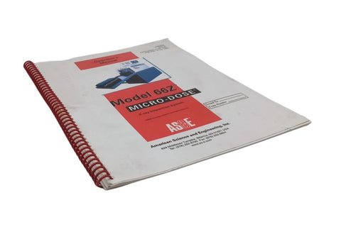 AS&E Model 66Z Micro-Dose X-Ray Inspection System Operator's Manual