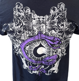 Gildan Men's Cinderella Band Graphic Black Short Sleeve Shirt Size Medium