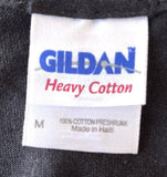 Gildan Men's Cinderella Band Graphic Black Short Sleeve Shirt Size Medium