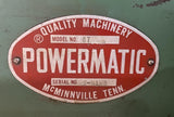 Powermatic Model 87 20" Vertical Metal Band Saw Variable Speed