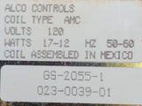 Alco Controls 703RB001 Solenoid Valve AMC Coil 120V 12-17W 50/60HZ