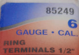 Pack of (2) Dorman 85249 6 Gauge Ring Terminals 1/2"