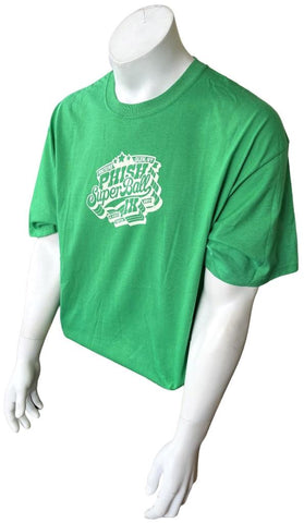 Gildan Men's Phish Super Ball IX Local Crew Green Short Sleeve Shirt Size XL