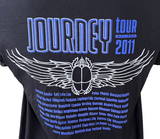 Anvil Men's Journey Eclipse Tour 2011 Black Short Sleeve Shirt Size Large