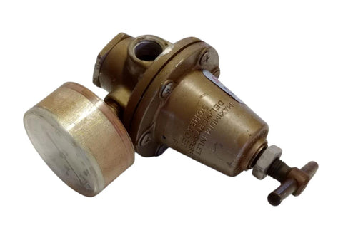 Schrader 3463X Pneumatic Regulator Valve W/ Gauge 5-125PSI Range 400PSI max